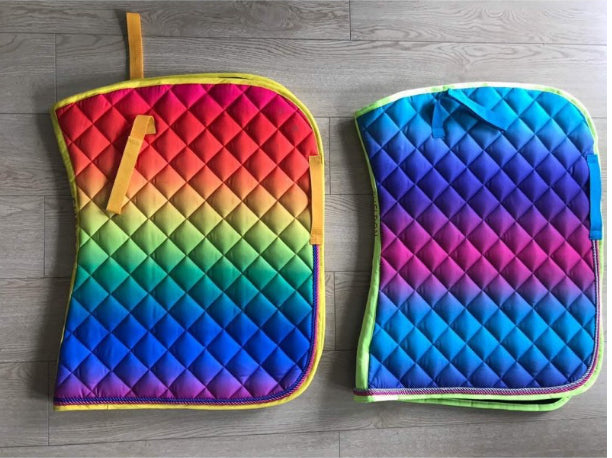 Sheldon Signature Aqua Sunset Saddle Pad - Top Of The Clops