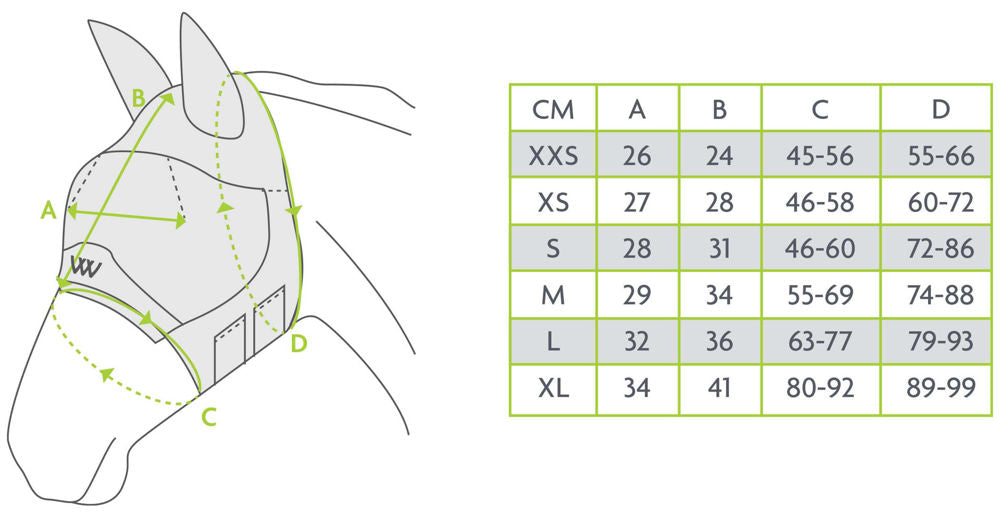 Woof Wear UV Fly Mask With 3D Ears - Top Of The Clops