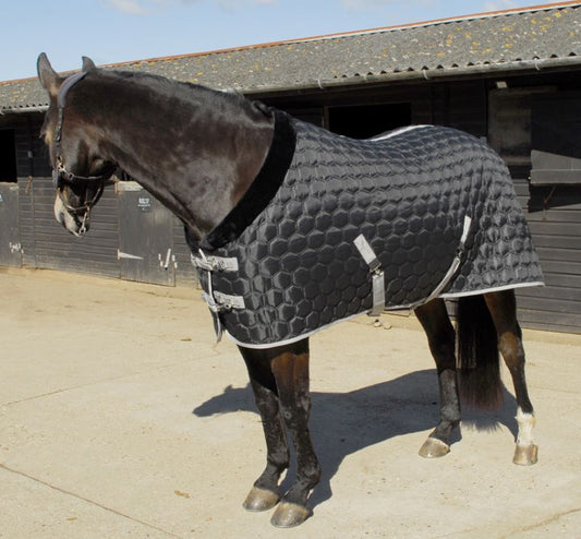 Rhinegold Michigan Hexagon Stable Rug Quilt - Top Of The Clops