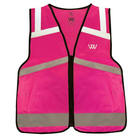 Woof Wear Pink Hi Vis Riding Vest - Top Of The Clops