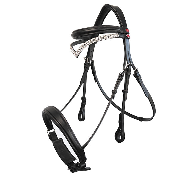 Whitaker Lynton Snaffle Bridle with 2 browbands