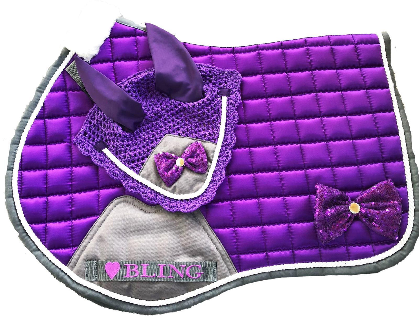 Equestre Co Bling Saddle Pad - Top Of The Clops