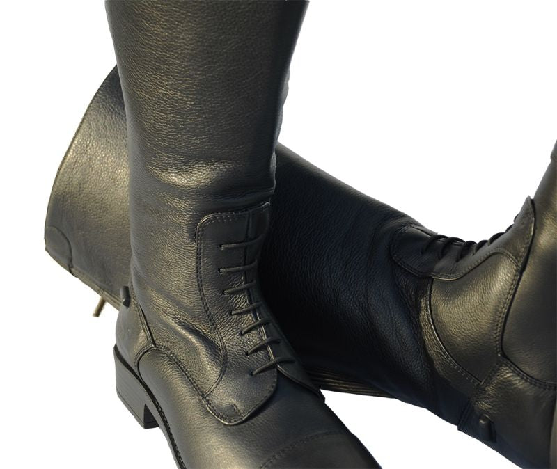 Rhinegold 'Elite' Luxus Extra - Wide Leg Soft Long Leather Riding Boots - Top Of The Clops