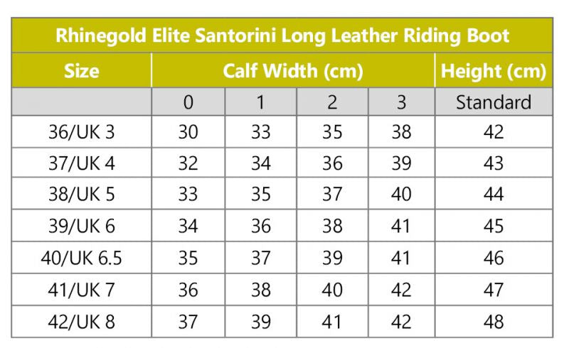 Rhinegold 'Elite' Santorini Long Leather Riding Boots hi - Top Of The Clops