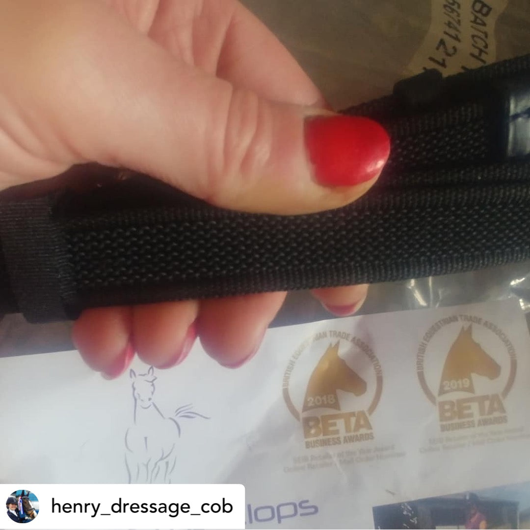 Heritage English Leather Super Grip Reins - Top Of The Clops