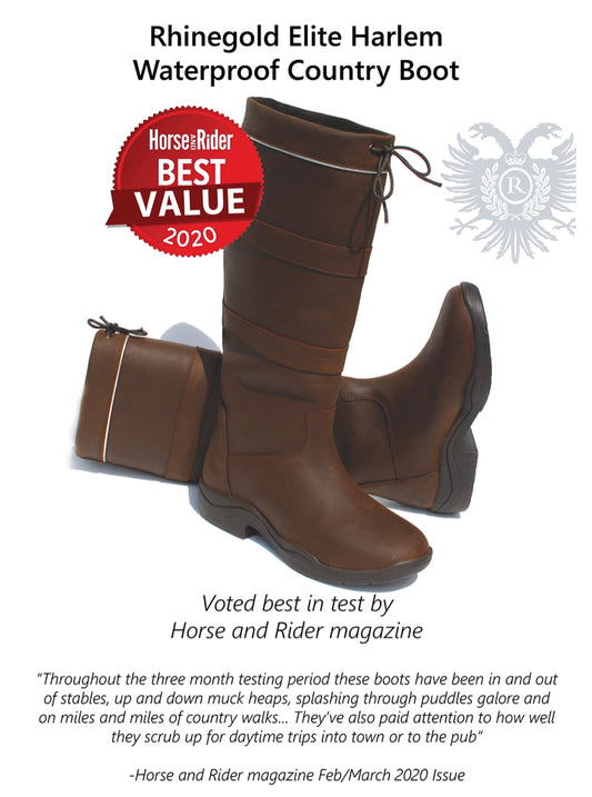 Rhinegold Elite Harlem Waterproof Country Boots - Top Of The Clops
