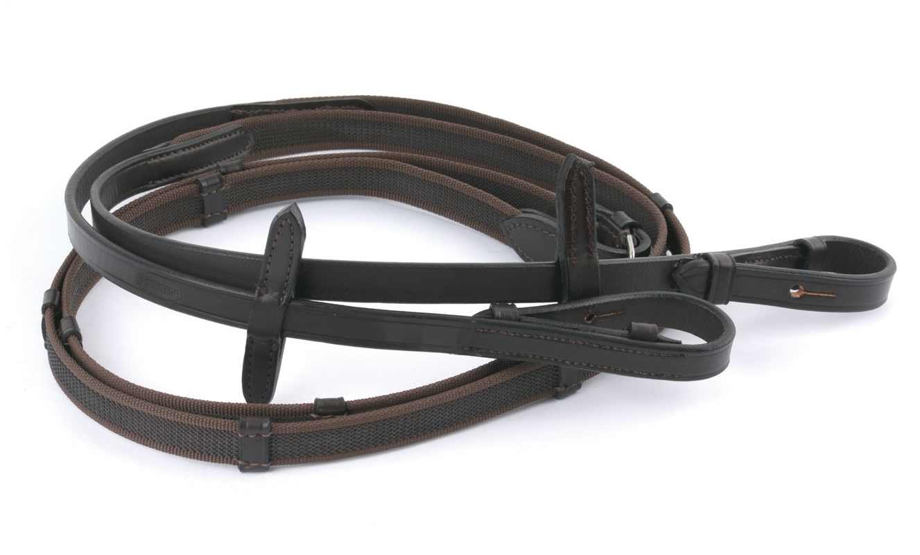 Heritage English Leather Super Grip Reins - Top Of The Clops
