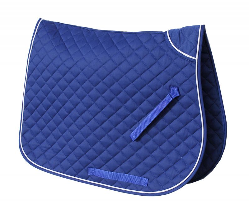 Rhinegold Quilted Saddle Cloth Twin Bound with Piped Edge - Top Of The Clops