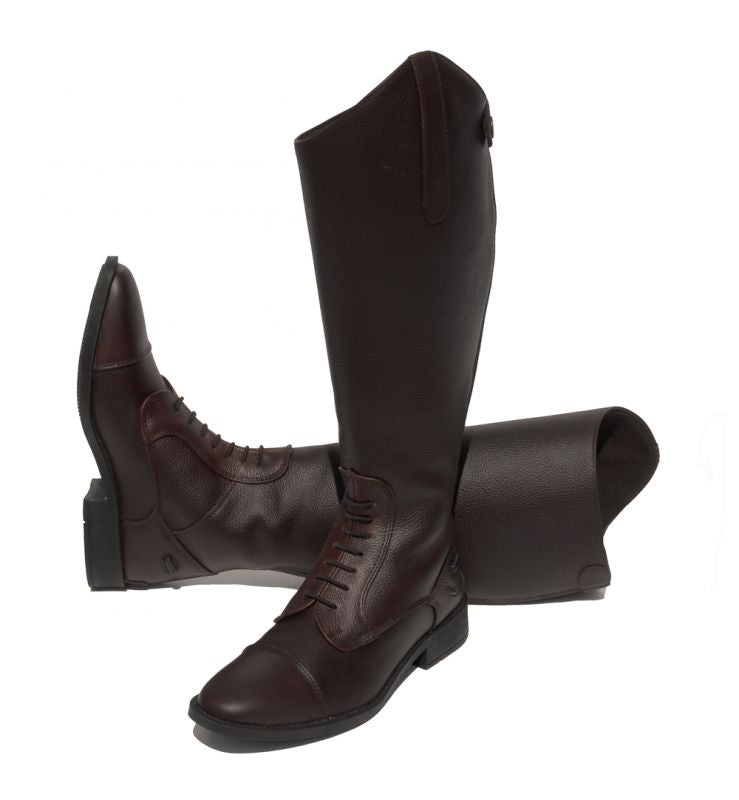 Rhinegold 'Elite' Luxus Extra - Wide Leg Soft Long Leather Riding Boots - Top Of The Clops