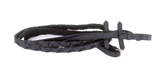 Heritage English Leather Laced Reins - Top Of The Clops