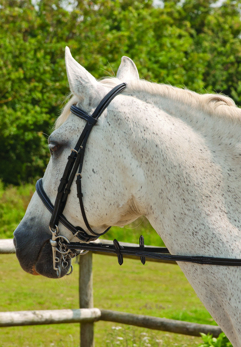 Rhinegold 'Elegance' Smooth Finish Rubber Reins - Top Of The Clops