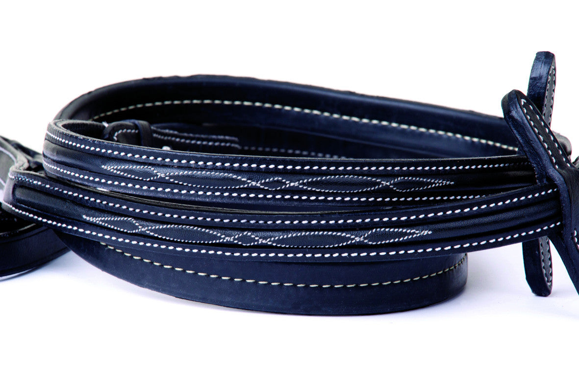 Rhinegold 'Elegance' Smooth Finish Rubber Reins - Top Of The Clops