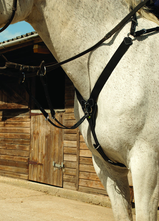 Rhinegold V-Check Breastplate - Top Of The Clops