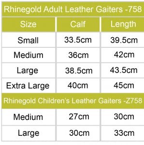 Rhinegold Childrens Leather Gaiters - Top Of The Clops