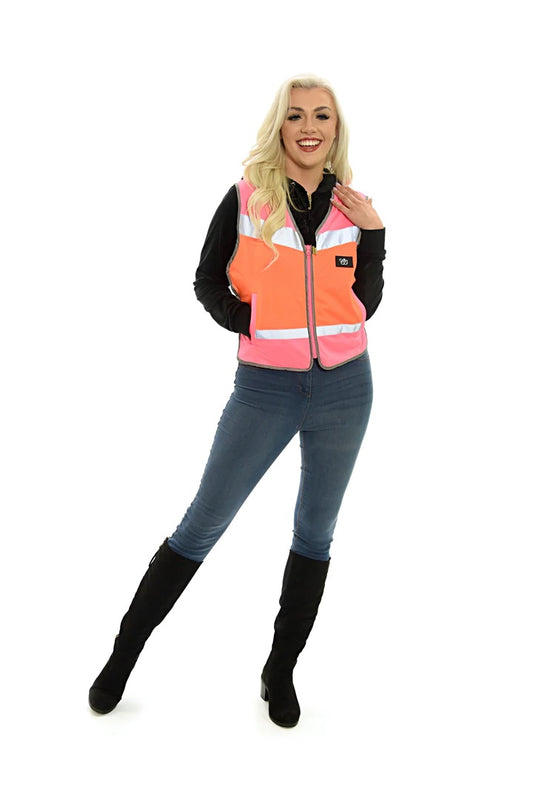 Equisafety Multi Coloured Waistcoat / Tabard - Top Of The Clops