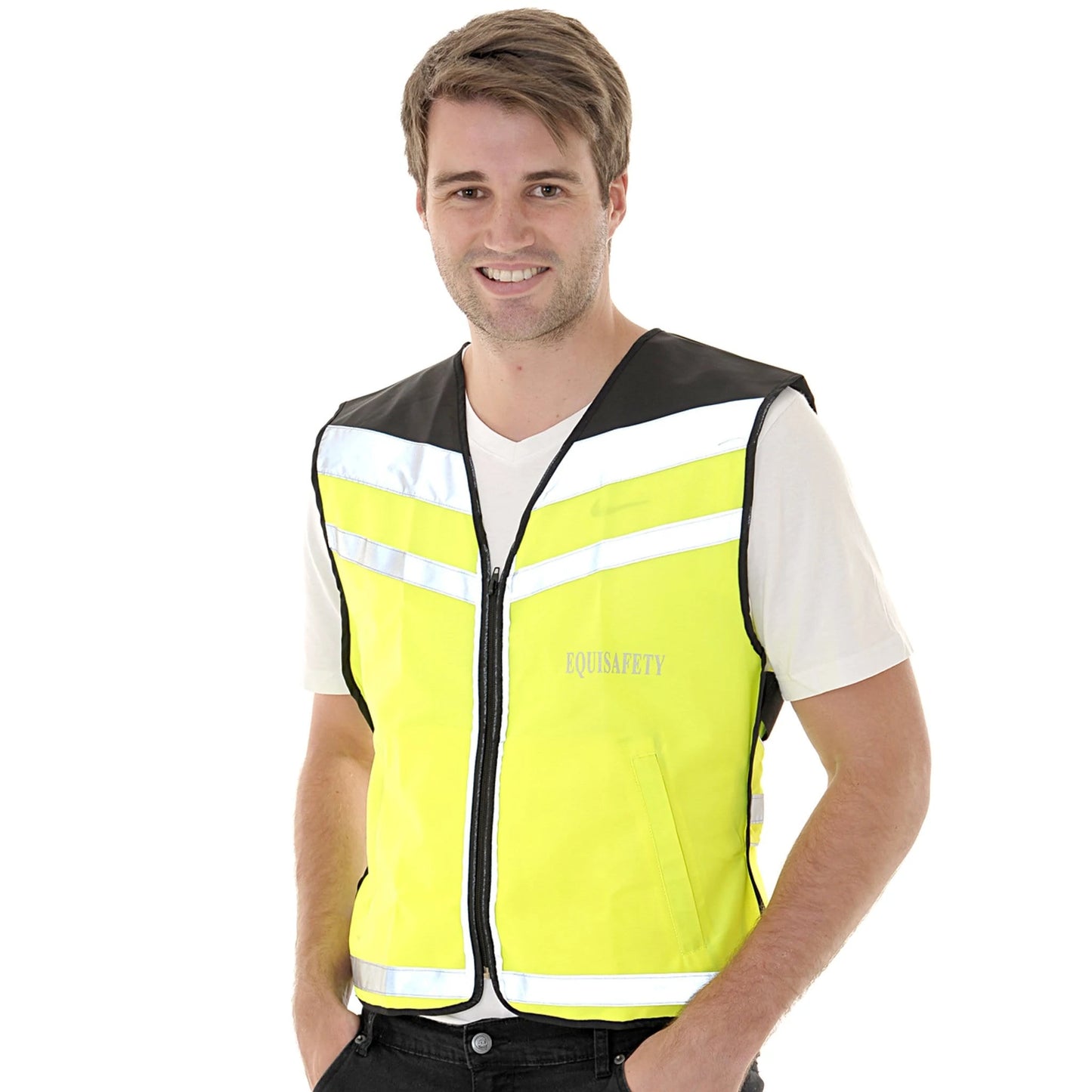 Equisafety Air Waistcoat - Please Pass Wide And Slowly - Top Of The Clops