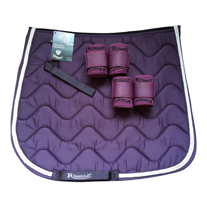Rhinegold Wave Elasticated Training Bandages - Top Of The Clops