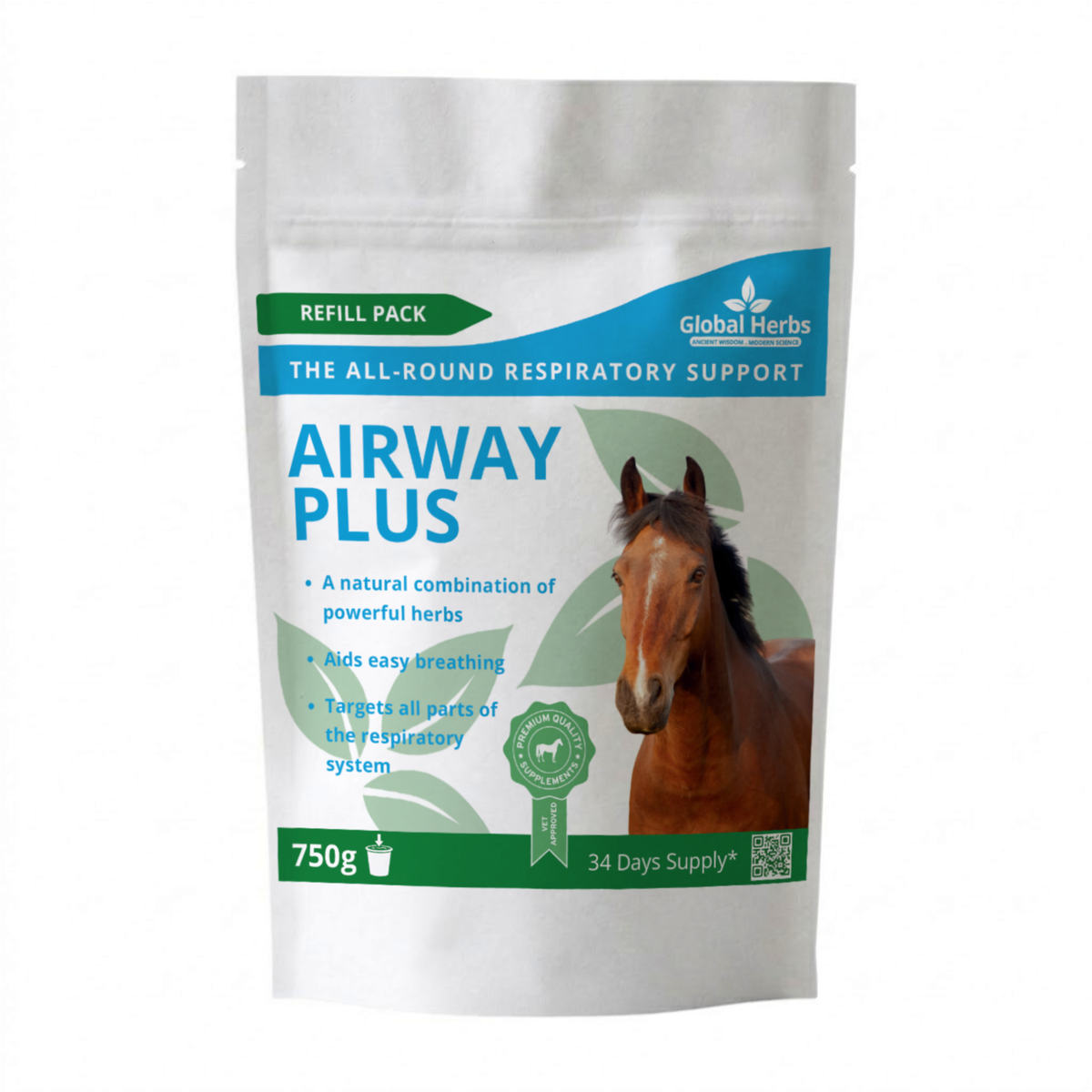 Airway Plus Powder Refill Pouch 750g - Global Herbs