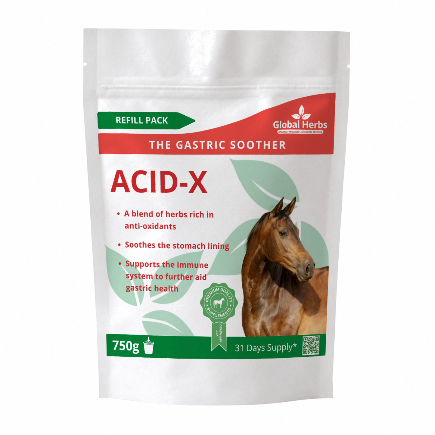 Acid-X Refill Pouch 750g - Global Herbs
