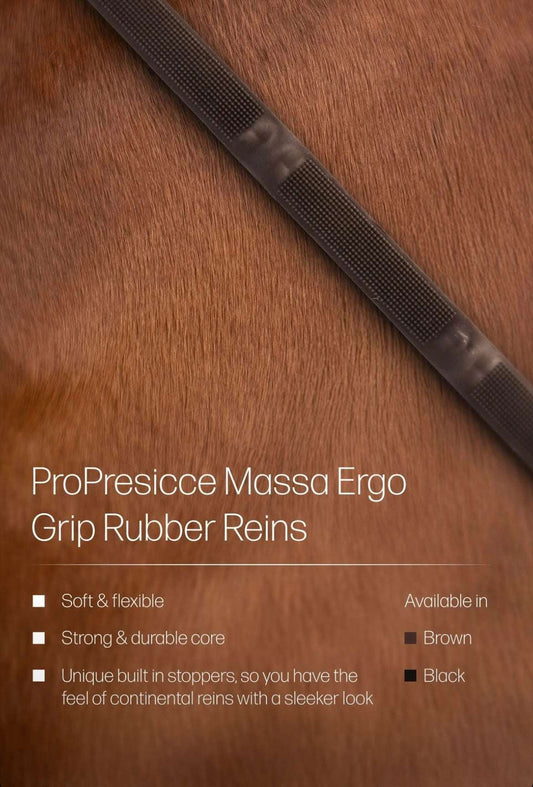 Hy ProPresicce Massa Ergo Grip Rubber Reins