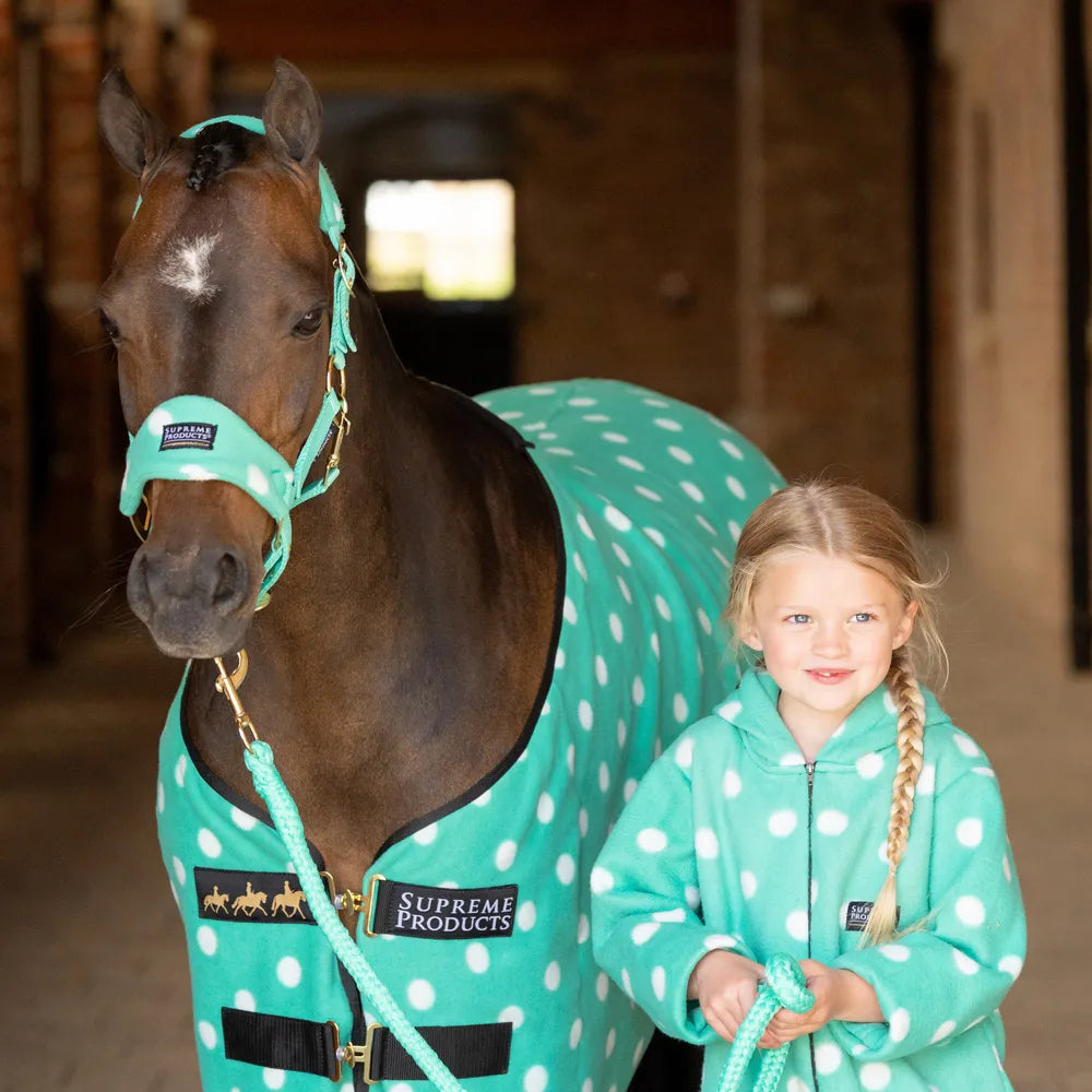 Supreme Products Dotty Fleece Head Collar & Lead Rope