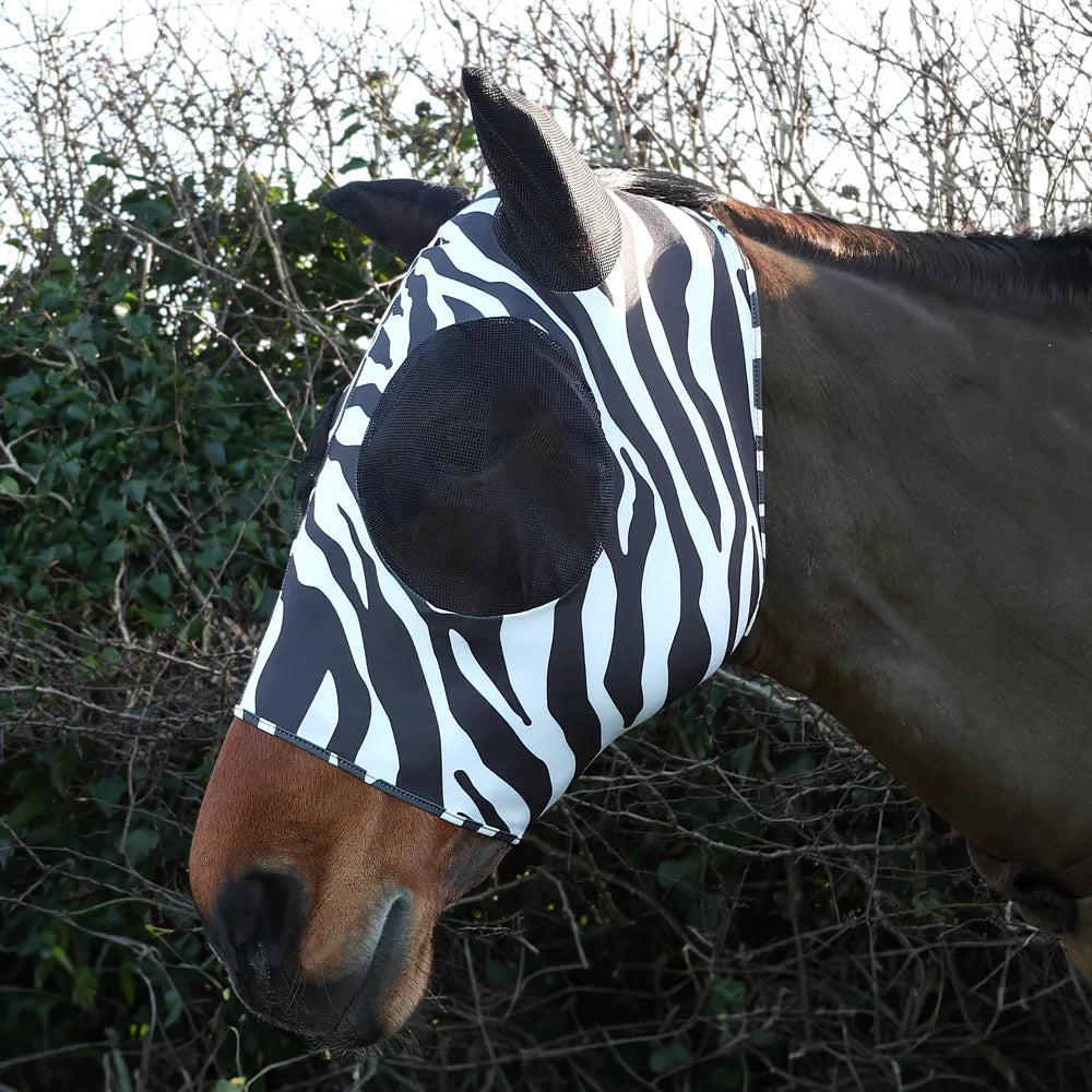 Hy Lycra Zebra Fly Mask