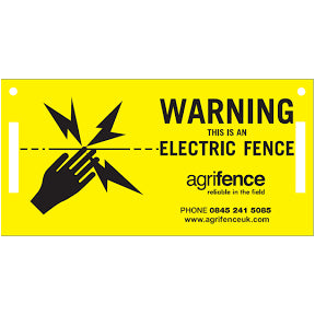Agrifence Warning Signs - Top Of The Clops