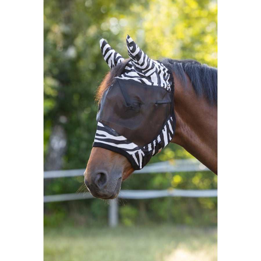 Covalliero Zebra Fly Mask