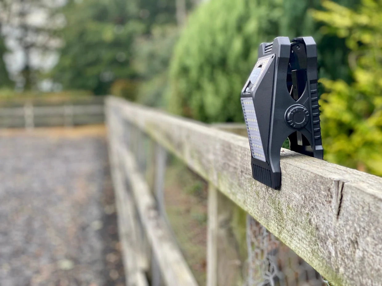 Equisafety Solar Powered LED Outdoor Light Clip
