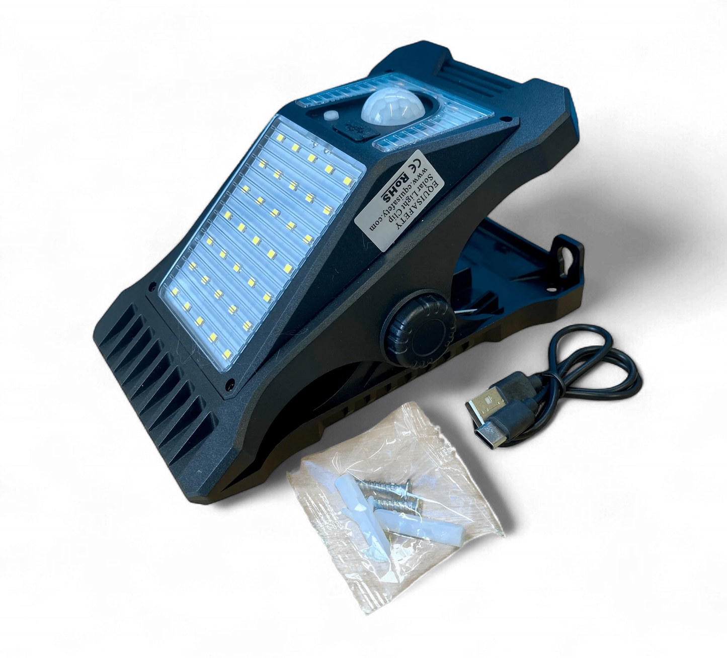 Equisafety Solar Powered LED Outdoor Light Clip