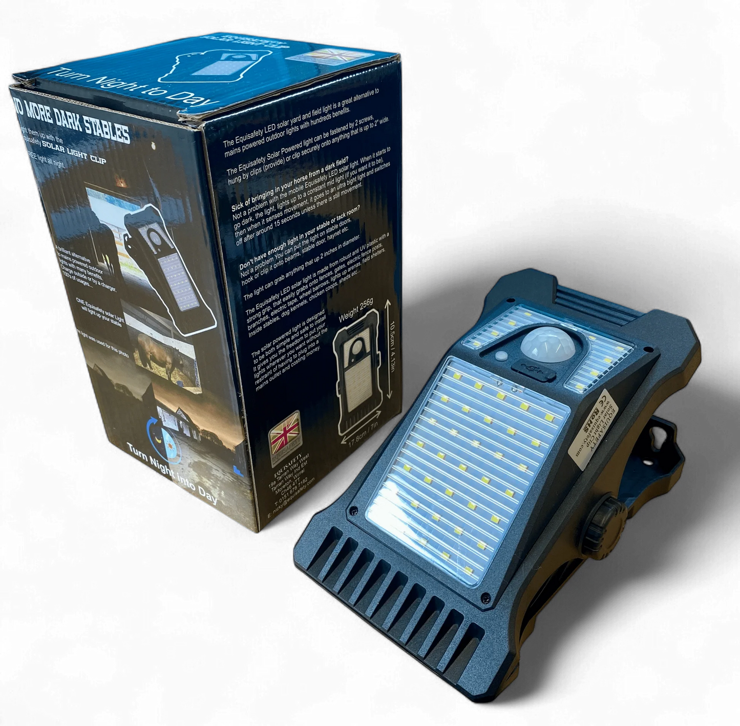 Equisafety Solar Powered LED Outdoor Light Clip