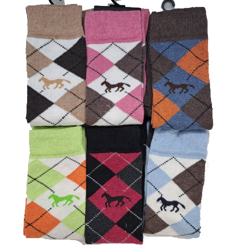 Hux Knee High Argyle Socks - Top Of The Clops