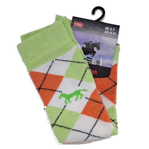 Hux Knee High Argyle Socks - Top Of The Clops