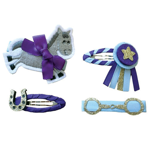Equetech Gymkhana Luxury Hair Clips – Set of 4