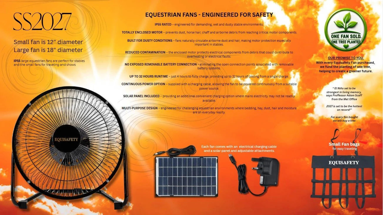Equisafety IP55 Stable Fan - Large