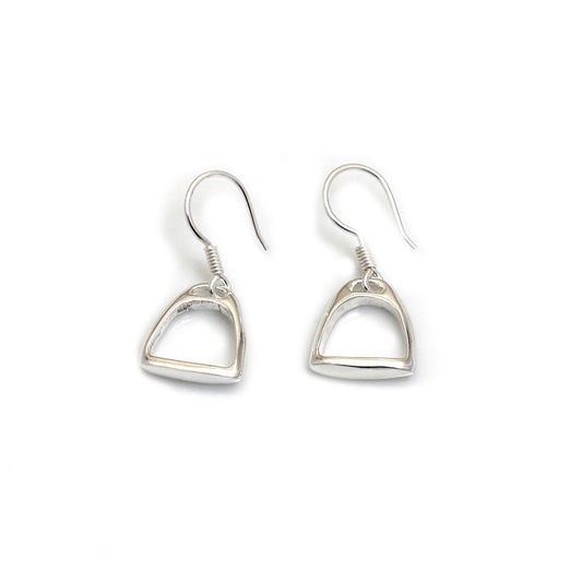 Hiho Sterling Silver Stirrup Earrings
