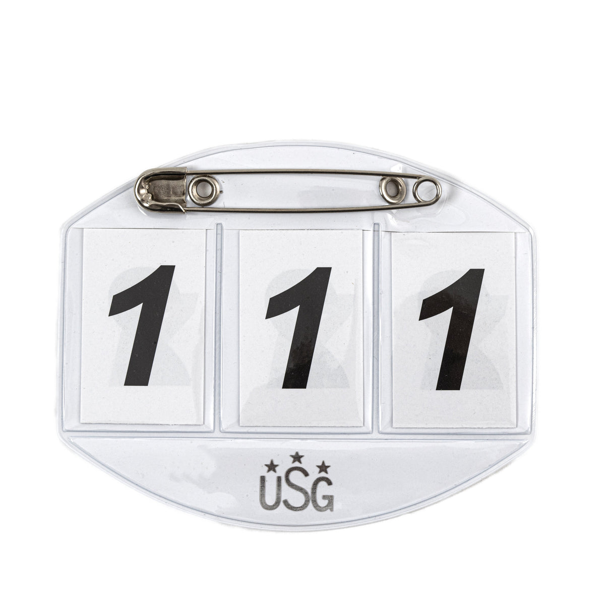 USG Saddle Pad Competition Number with Safety Pin