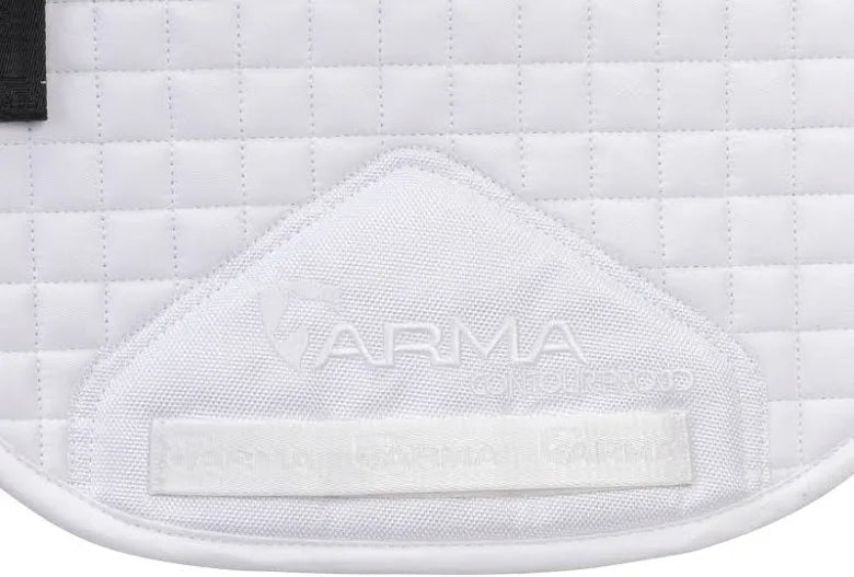 Shires White ARMA Deluxe Cotton Numnah
