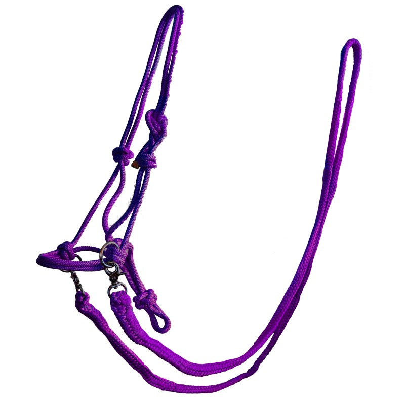 Medway Rope Halter with Reins (bitless bridle)