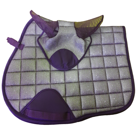 Elano Glitter 3D Mesh Saddle pad & Veil Set