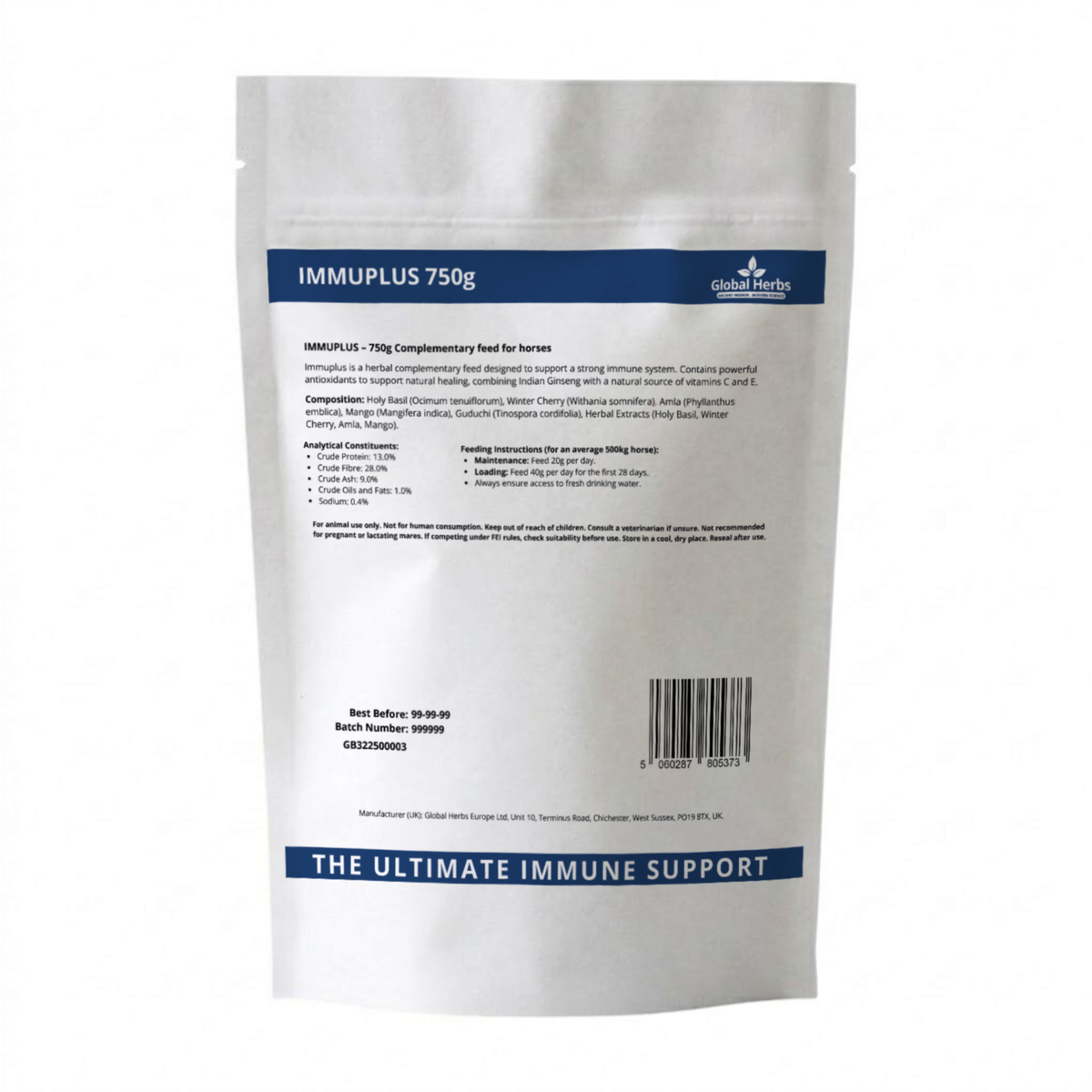 Immuplus Refill Pouch 750g - Global Herbs