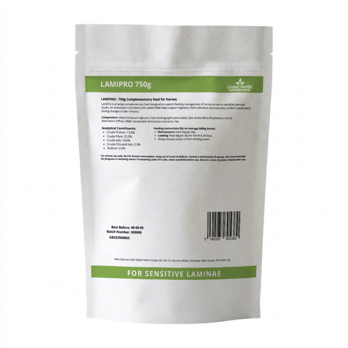 Lamipro Refill Pouch 750g - Global Herbs