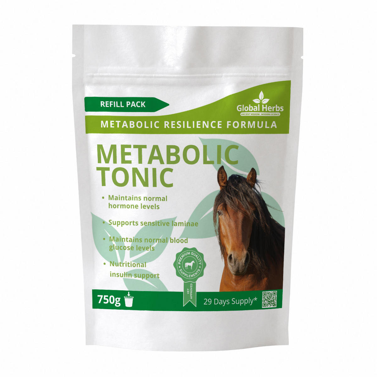 Metabolic Tonic Refill Pouch 750g - Global Herbs