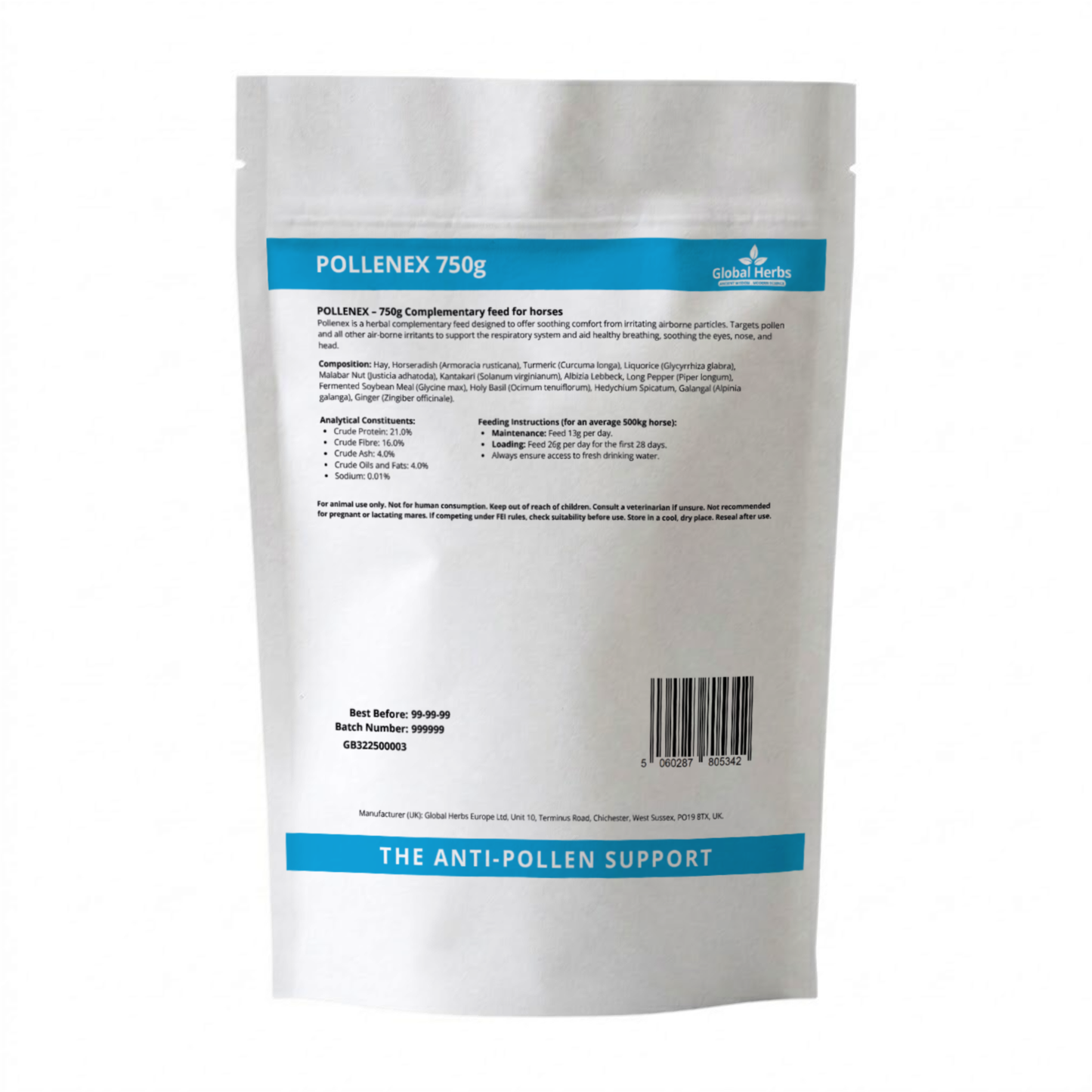 Pollenex Refill Pouch 750g - Global Herbs