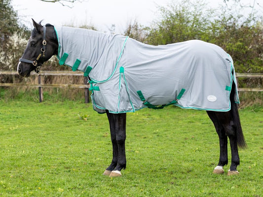 Swish Mesh Fly Rug - Grey/Green