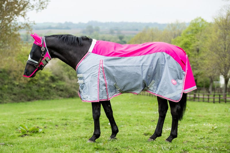 Turn Out Mask Swish Horse Fly Mask With Nose - Pink – Top Of The Clops