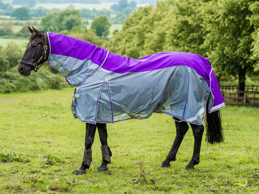 Swish Waterproof Fly Turnout Combination Rug - Purple