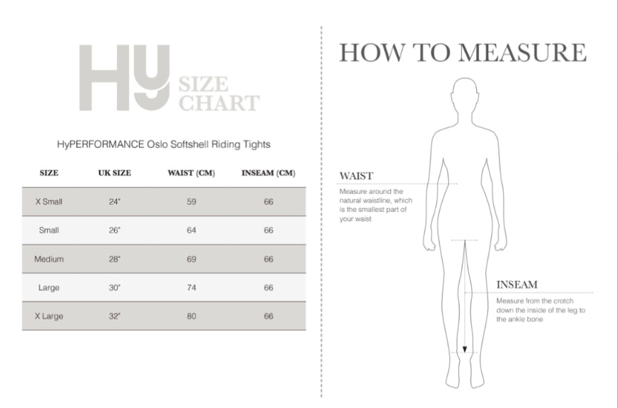 HyPerformance Oslo Softshell Riding Tights - Top Of The Clops