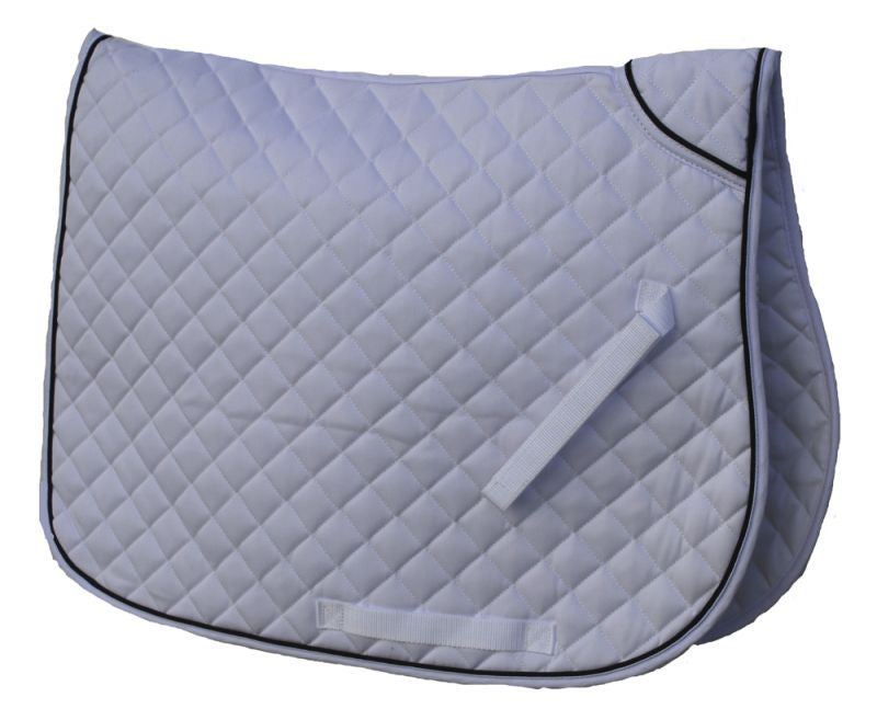 Rhinegold Quilted Saddle Cloth Twin Bound with Piped Edge - Top Of The Clops