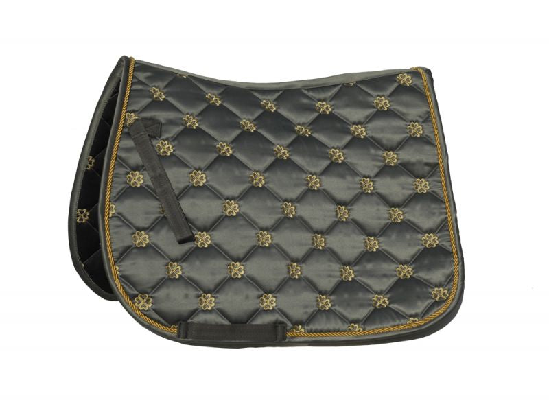 Rhinegold Satin Lucky Clover Saddle Pad - Top Of The Clops